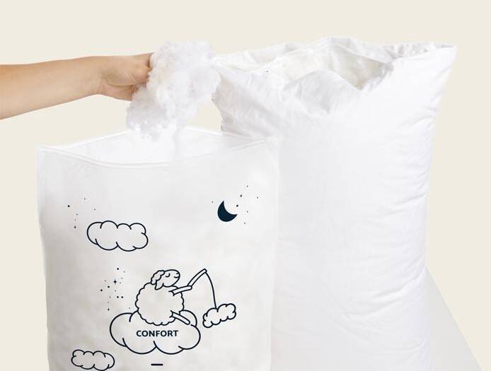 oreiller wopilo garnissage