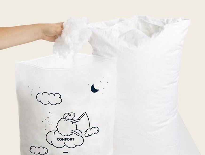 oreiller wopilo garnissage