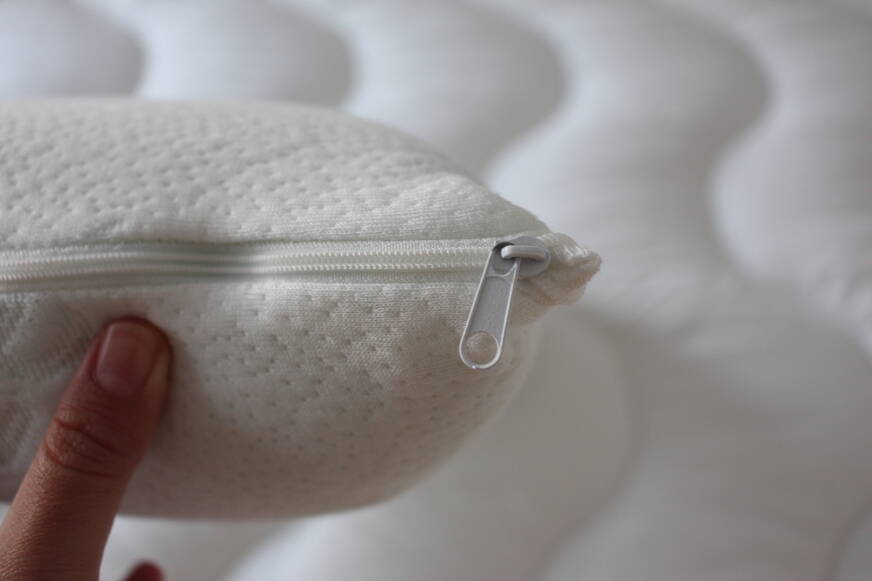 oreiller zenpur fermeture eclair