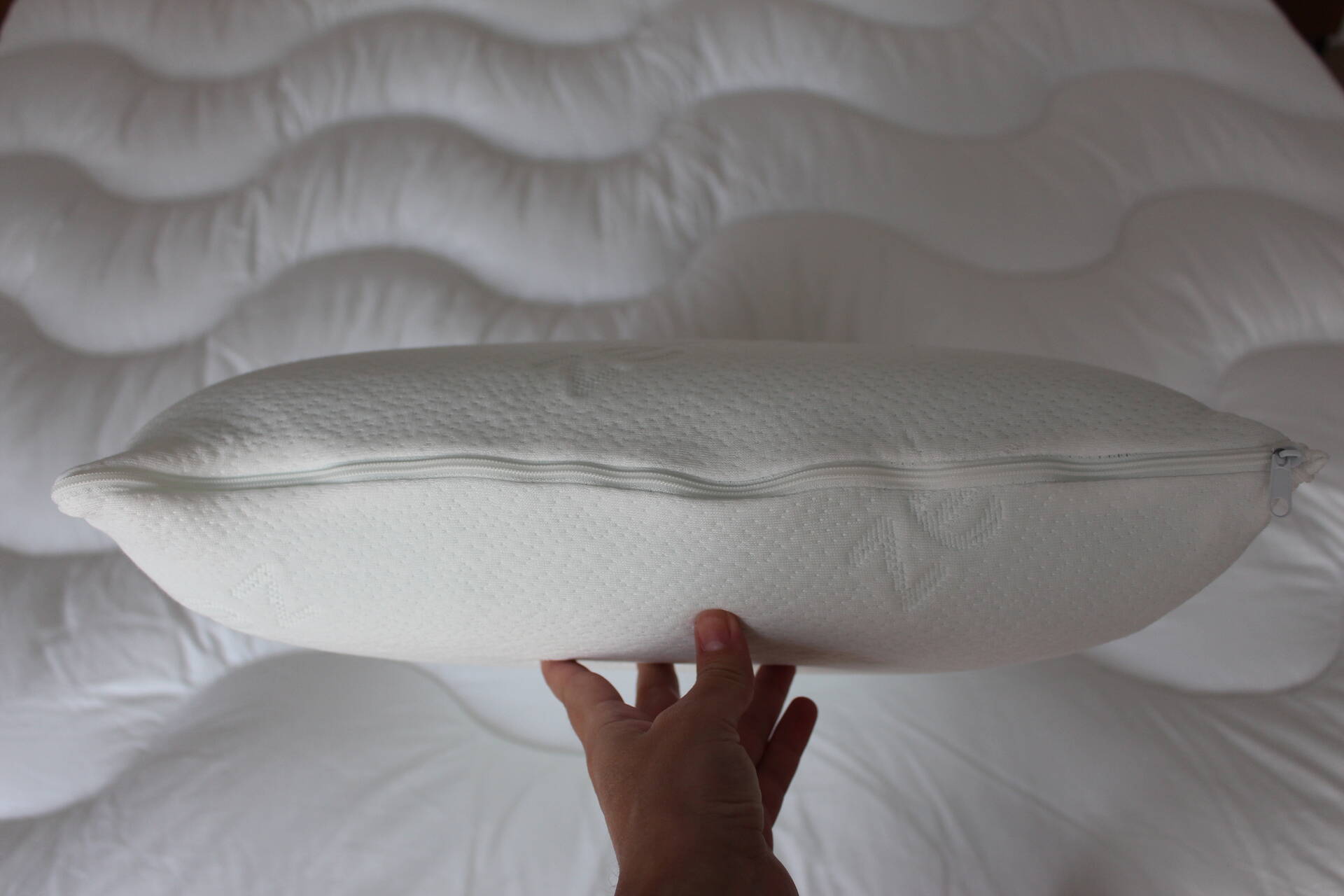 oreiller zenpur fermeture eclair