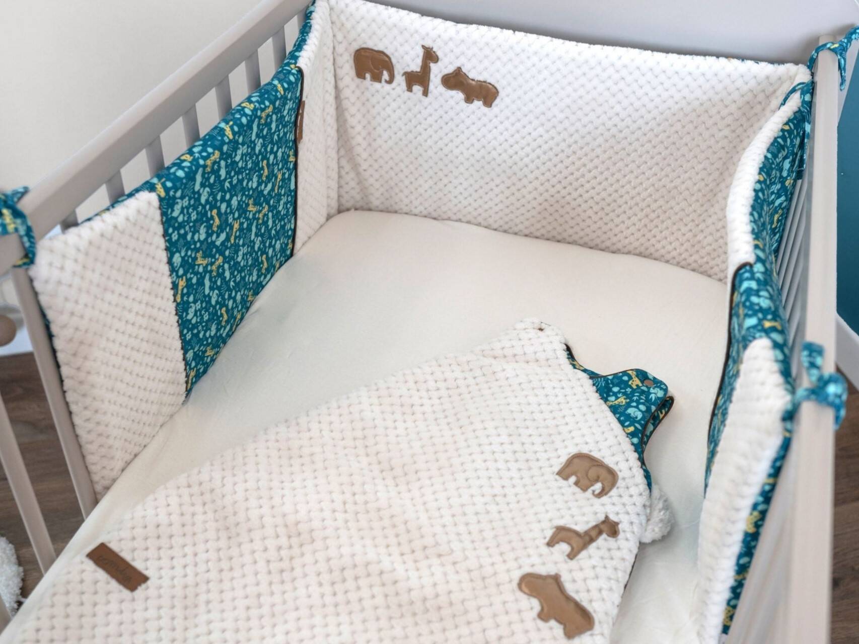 Tour De Lit Bébé Respirant 4 Côtés DAZZTIME - Maille Aérée, 340 Cm + 160 Cm - Protection Anti-collision, Lavable Machine