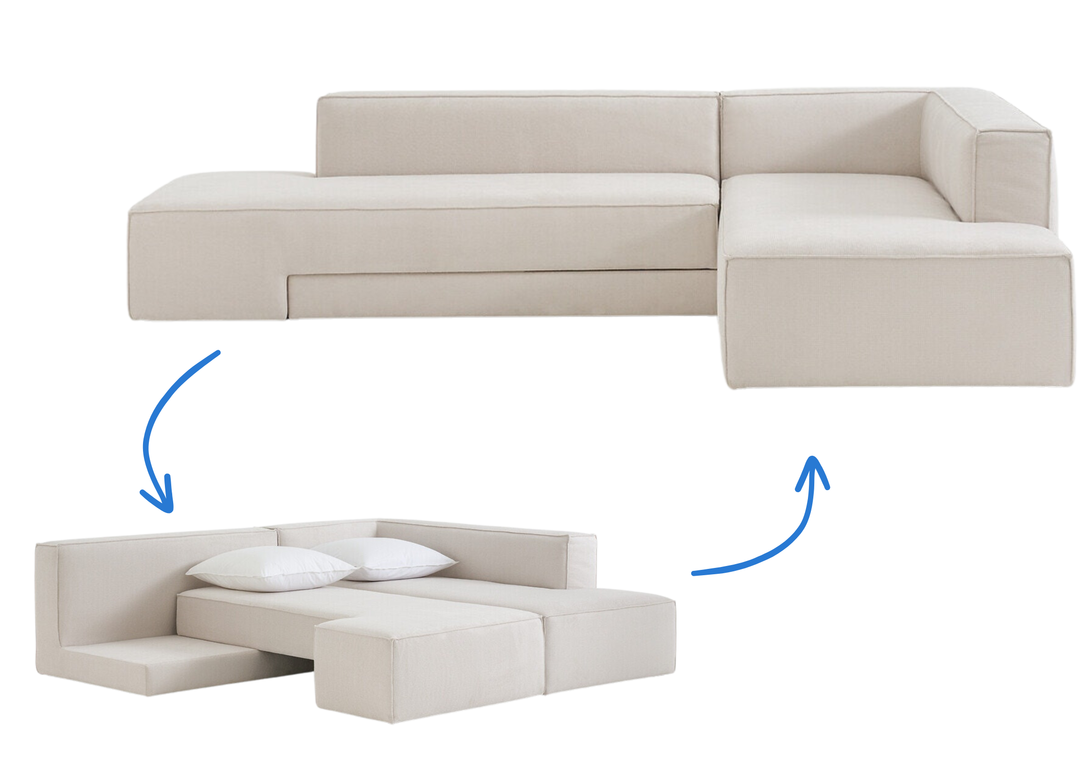 La Redoute Intérieurs Canapé d'angle convertible Ginosa