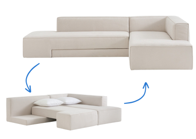 La Redoute Intérieurs Canapé d'angle convertible Ginosa