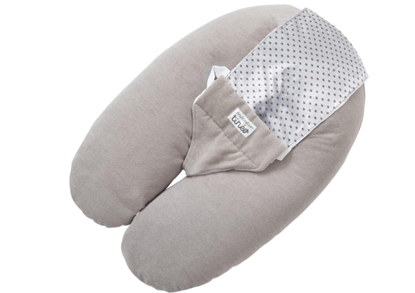 Coussin d'allaitement spécial maternité 180 cm avec housse (blanc)