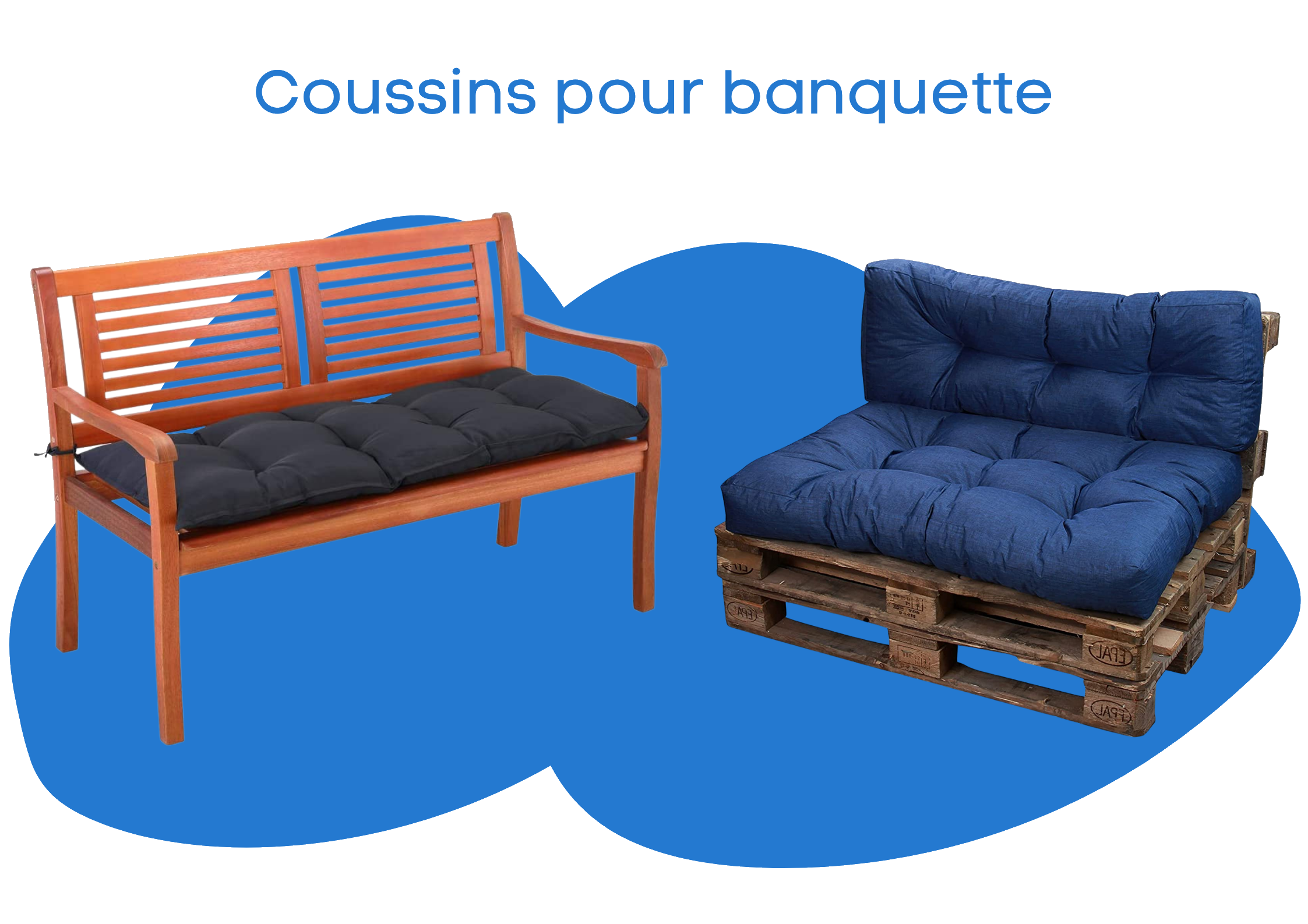 Coussins pour banquette
