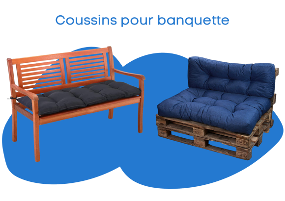 Coussins pour banquette