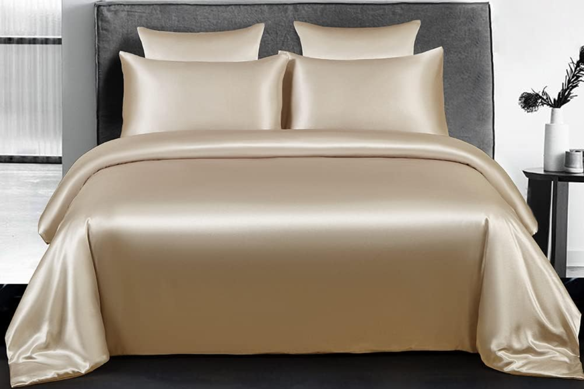 housse de couette satin michorinee