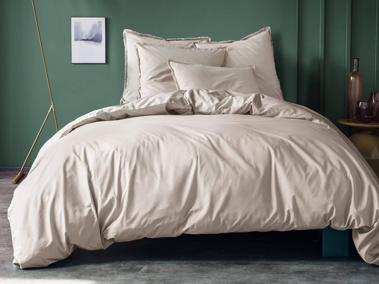 linge de lit coton lave