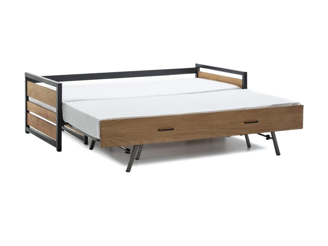 lit gigogne style industriel vente unique