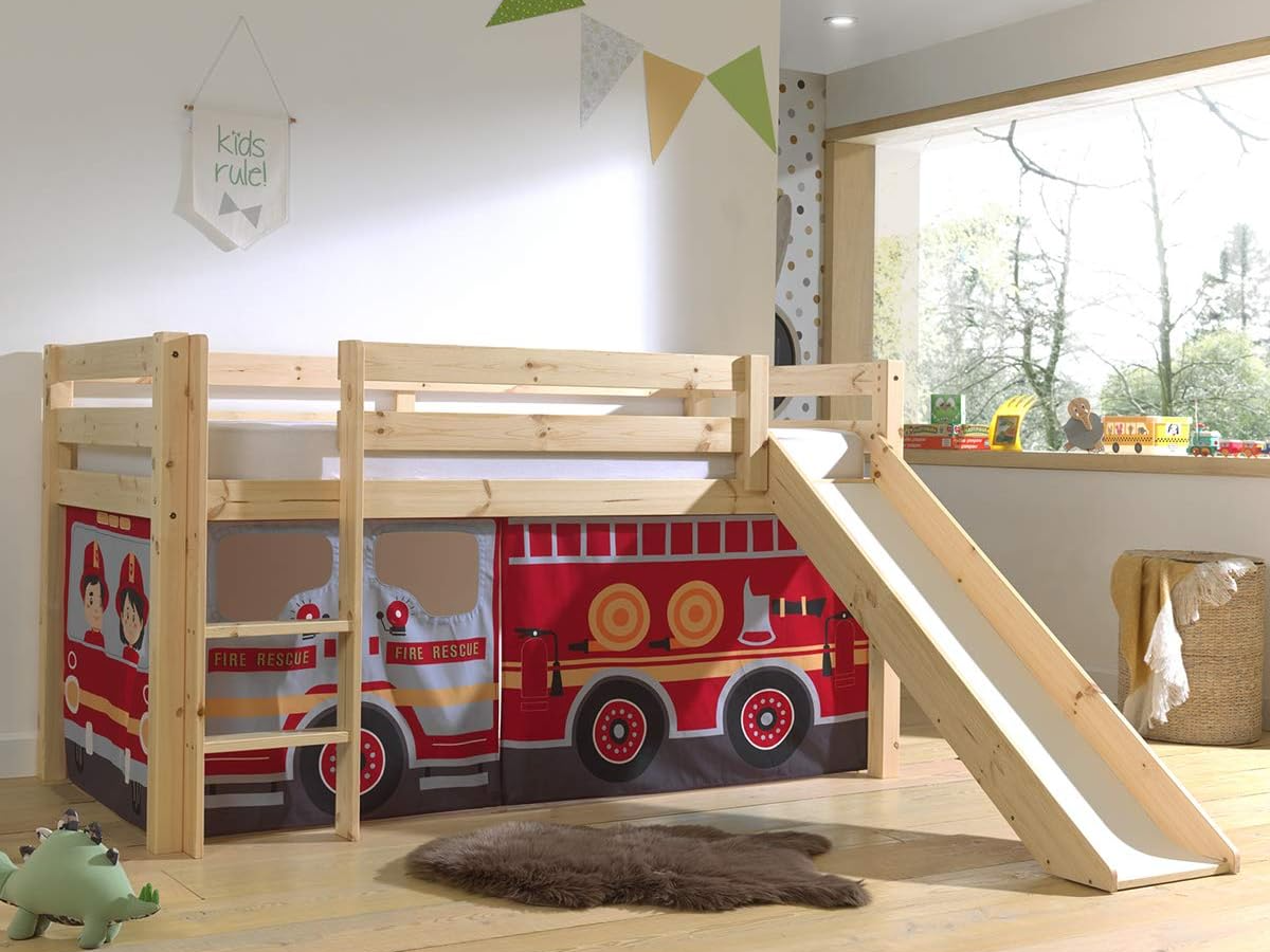 Lit camion de pompier 90x200 cm pino vipack