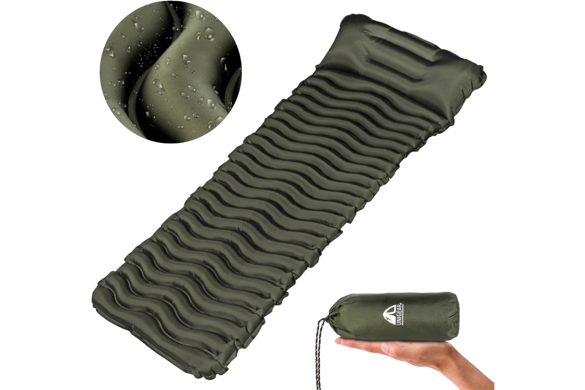 matelas camping gonflable unigear